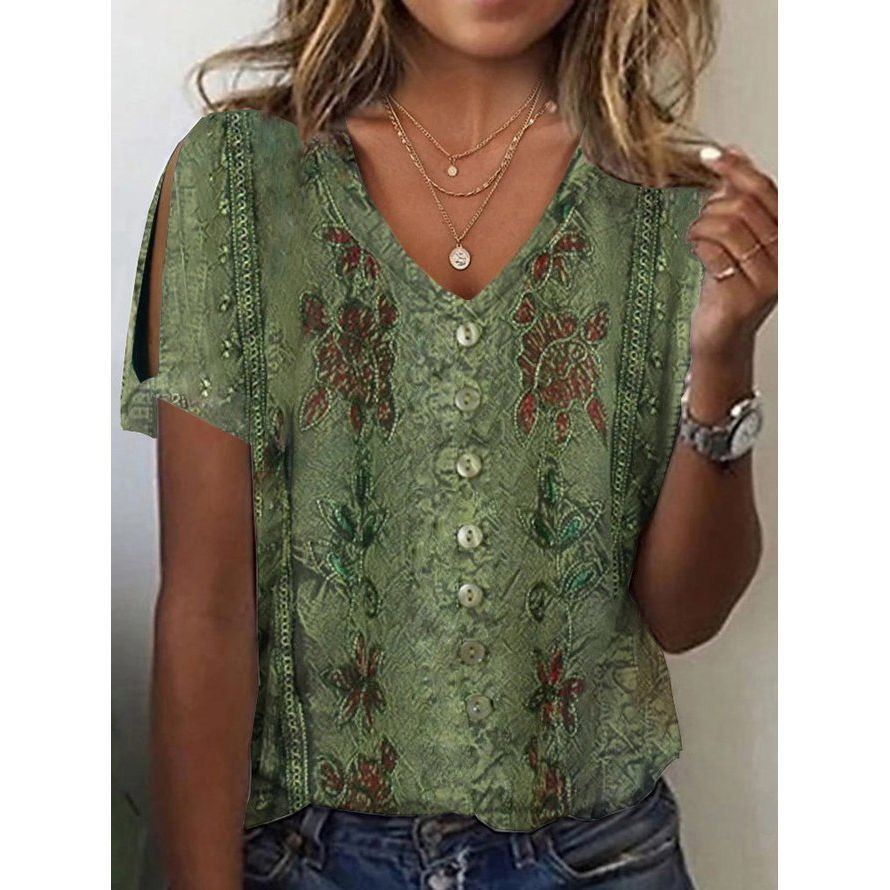 Casual Women's Short-sleeved T-shirt