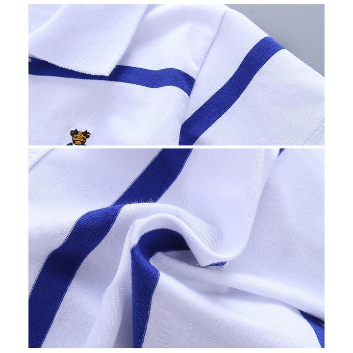 College Style Boys Polo Short Seeve T-shirt