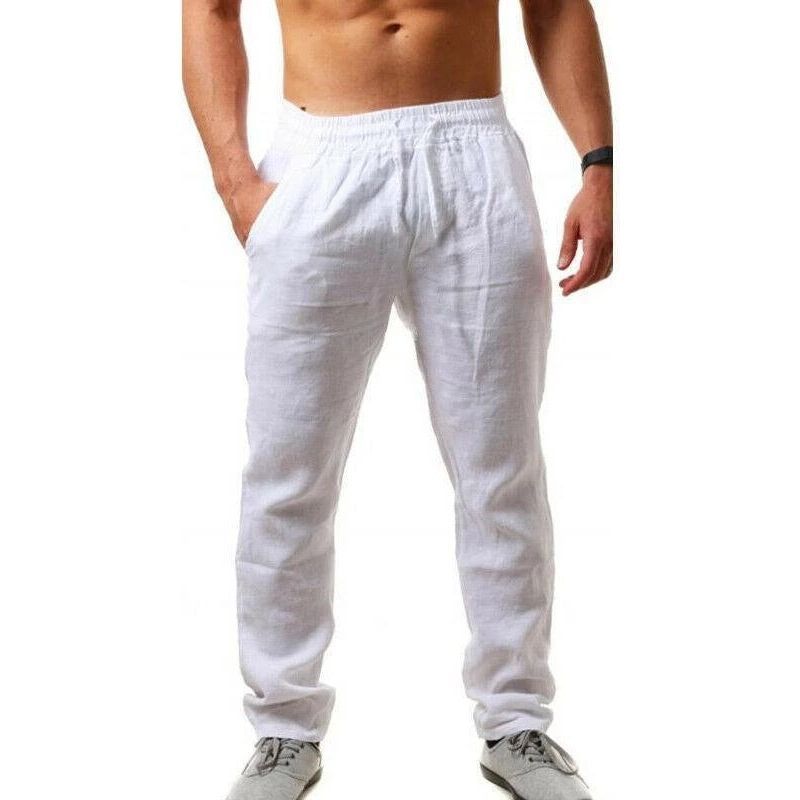 Summer Men's Breathable Linen Loose Leisure Sports Trousers - Jointcorp