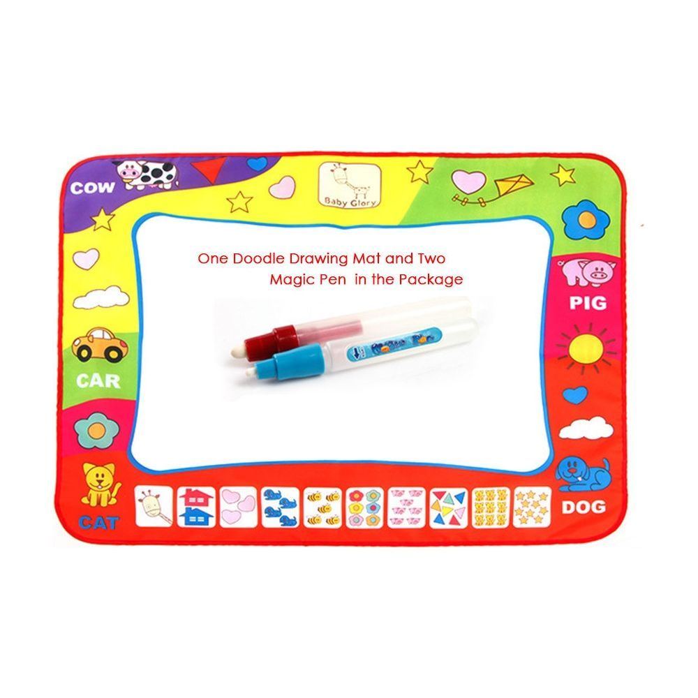 80 x 60cm Baby Kids Add Water with Magic Pen Doodle Painting Picture Water Drawing Play Mat in Drawing Toys Board Gift Christmas