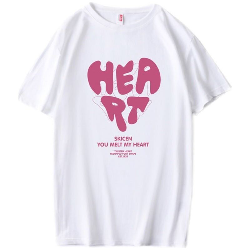 Cotton Round Neck Short Sleeve T-shirt