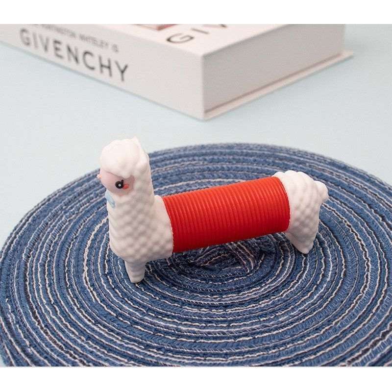 3D PopTube Silicone Alpaca Push It Bubble Balls Decompression Pipe Anti-stress Vent Fidget Toys For Kids Adults Gifts