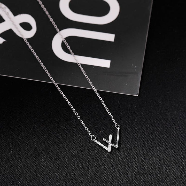 Women's Double V-shaped Female W Necklace - Jointcorp