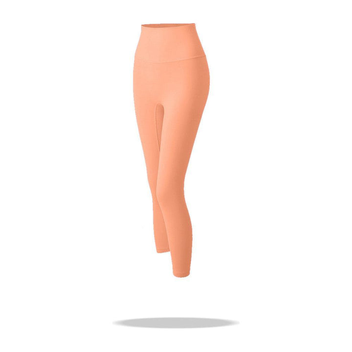 Yoga Cropped Pants High Waist Peach Hip Pocket Leggings - Jointcorp