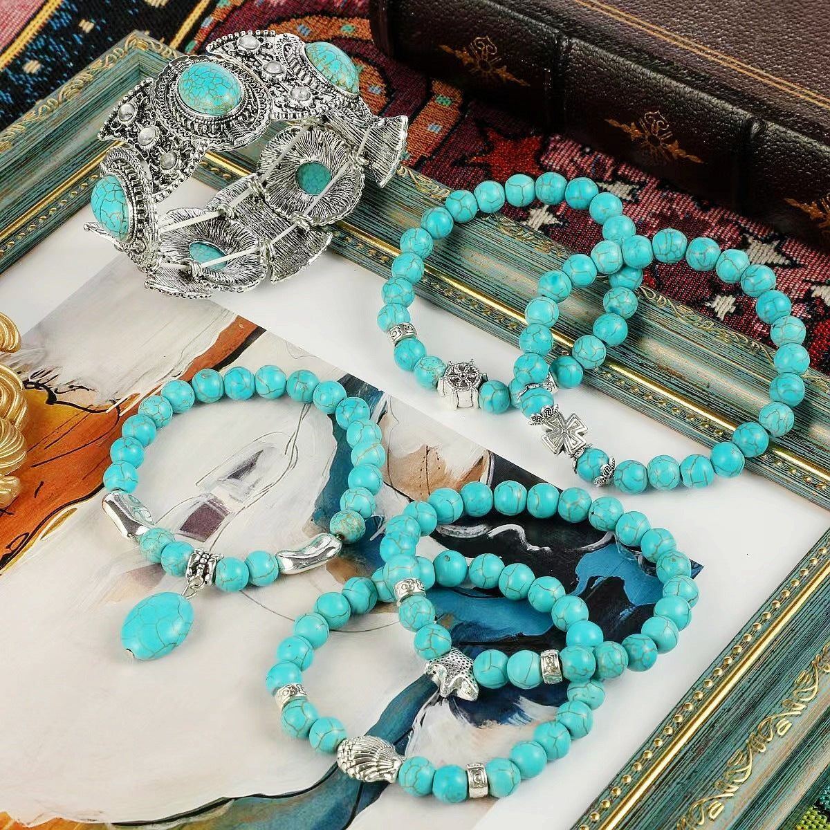 Beaded Bracelet Women's Suit Bohemian Ethnic Style - Jointcorp