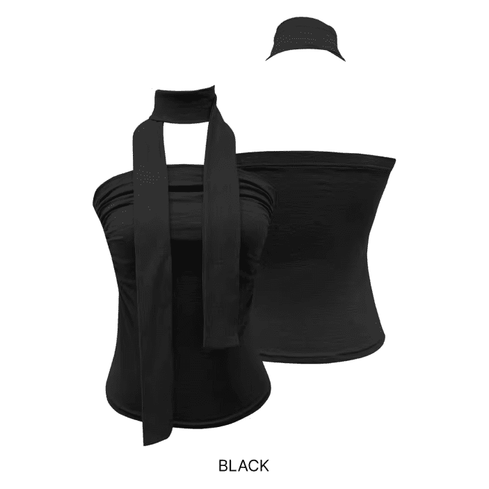 Women's Fashion Long Streamer Tight Strapless Top