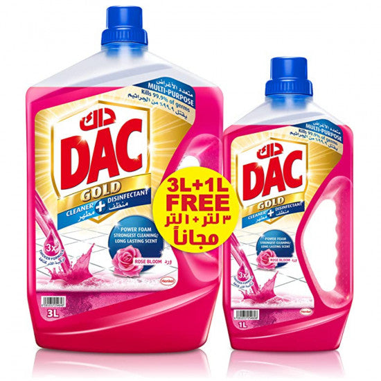 DAC Disinfectant Cleaner ROSE BLOOM 3 L+1 L