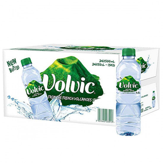 Volvic Natural Mineral Water - 24 X 500 ml