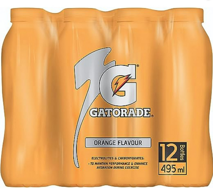 Gatorade Sports Drink Orange 12 X 495 ml