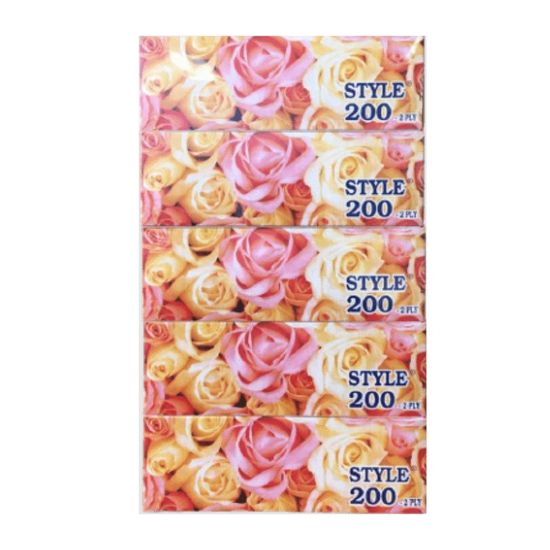 Style Facial Tissue -5 X 200 Ply
