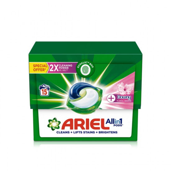 Ariel Pods All in 1 Floral Breeze 15 Pods