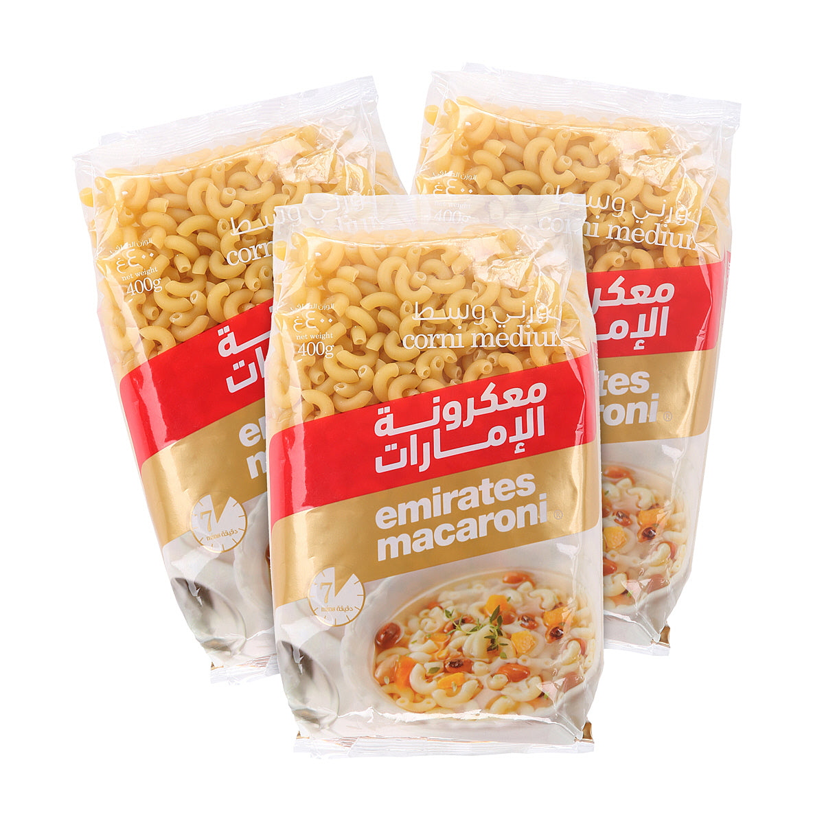 Emirates Pasta Macaroni Corni 3 x 400 g
