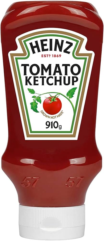 Heinz Tomato Ketchup Bottle, 8 X 910 g