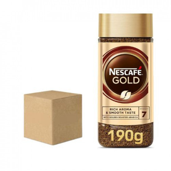 Nescafe Gold Instant Soluble Coffee 6x 190g ( English )