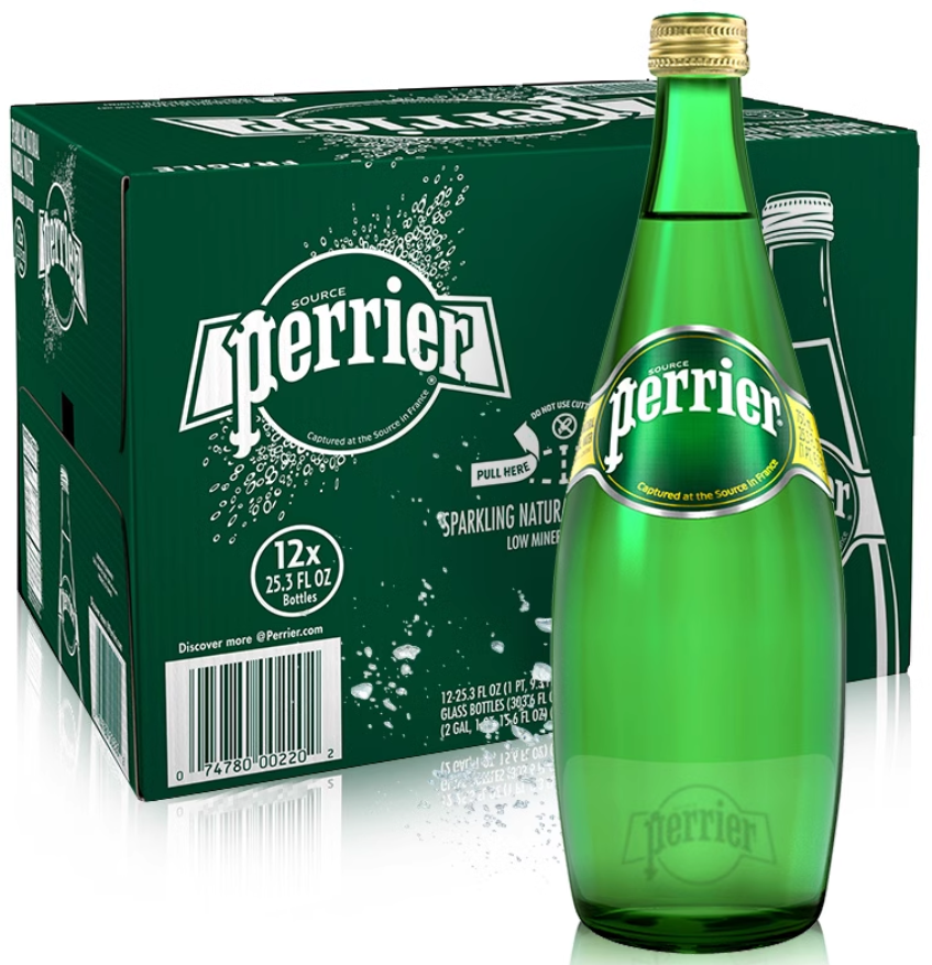 PERRIER Sparkling Mineral Water 12 X 750 ML