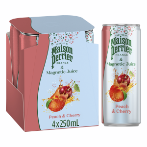 Maison Perrier Magnetic Peach & Cherry 4X250ML