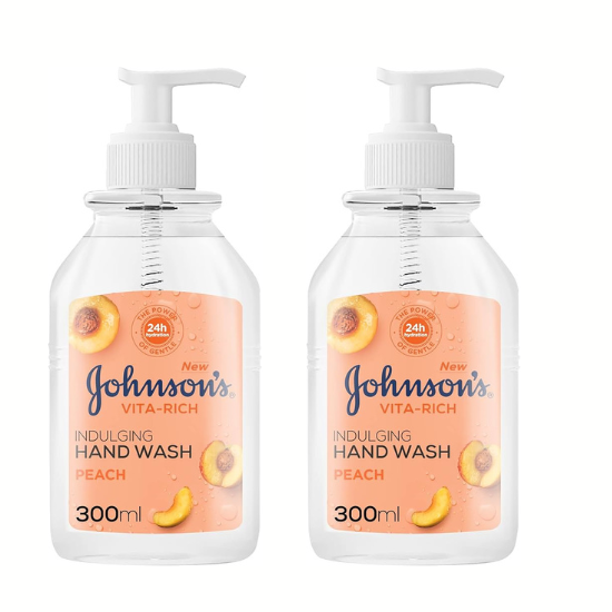 Johnson Vita Rich Handwash Peach 2X 300ML
