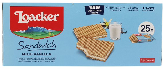 Loacker Sandwich Vanilla 25X25G