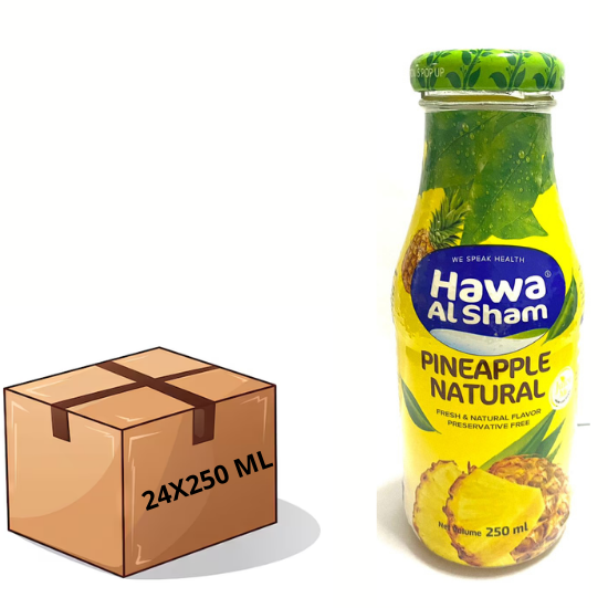 Hawa al Sham Pineapple Natural Juice 24X250 ml