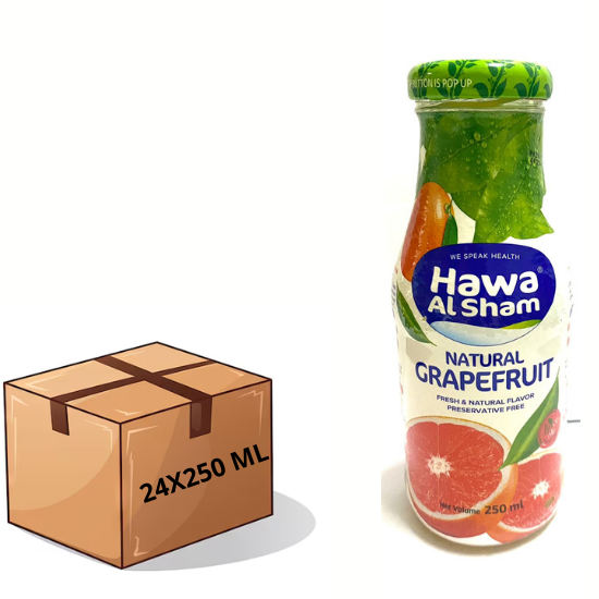 Hawa al Sham Grapefruit Natural Juice 24X250 ml