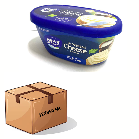 HAWA AL SHAM FULL FAT PROCESSED SPREADABLE CHEESE 12 x 350G