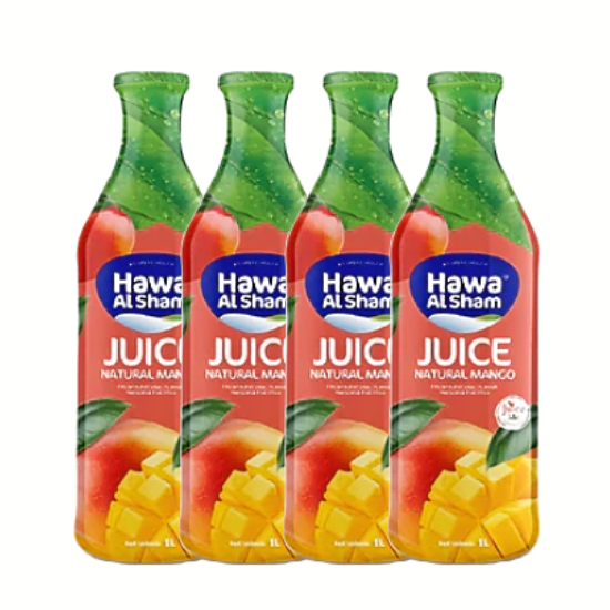 Hawa al Sham Mango Natural Juice 4X1 Ltr