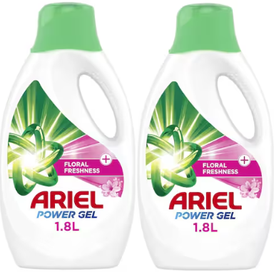 Ariel Power Gel Floral Freshnes - 2 X 2 X 1.8 Ltr