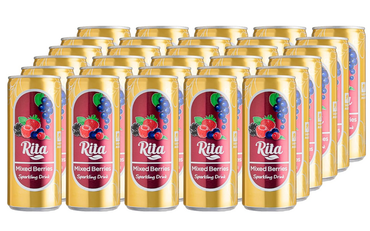 Rita Sparkling Drinks Can Mixed Berries 30 x 240 ml