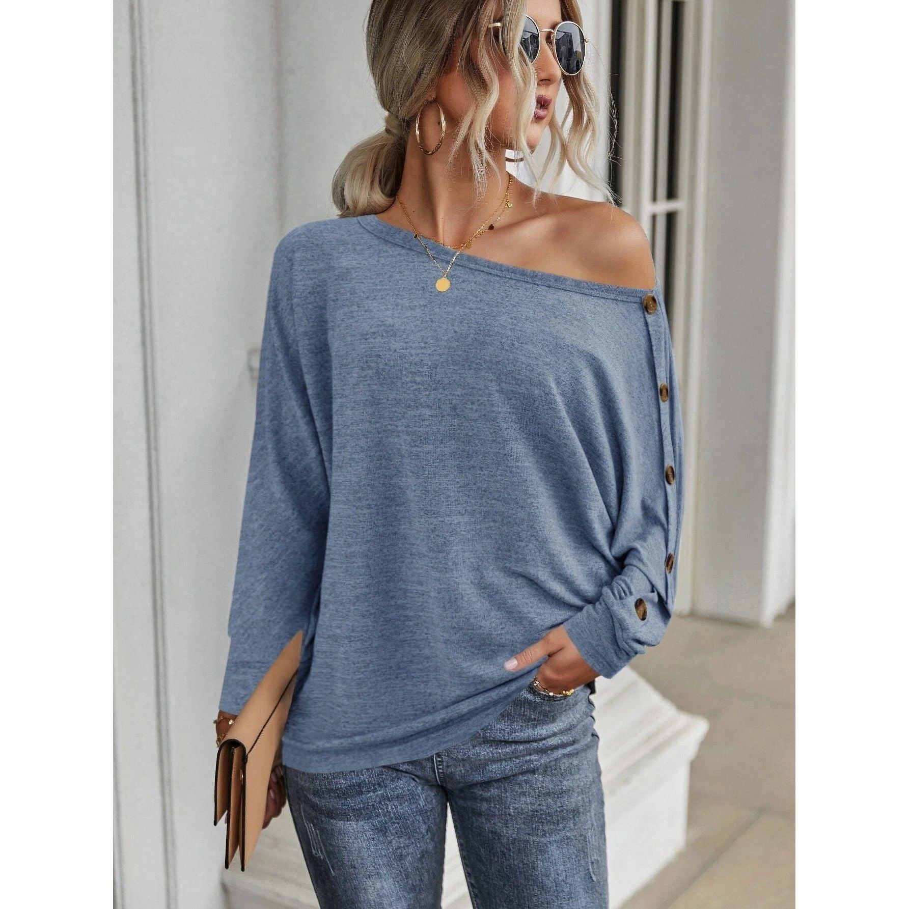 Women's Autumn And Winter New Button Long Sleeve Lady Temperament Commuter Shirt
