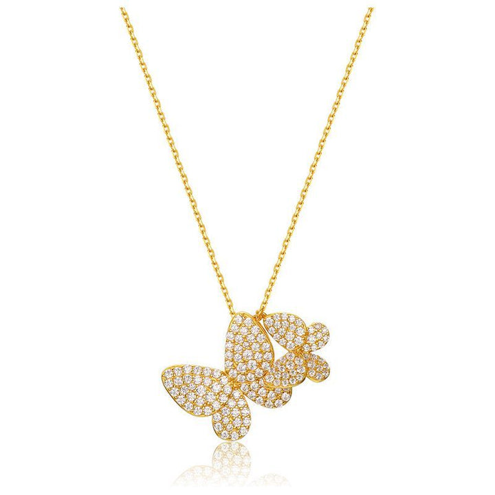 Hand-set Zircon Retro Style Clavicle Chain - Jointcorp