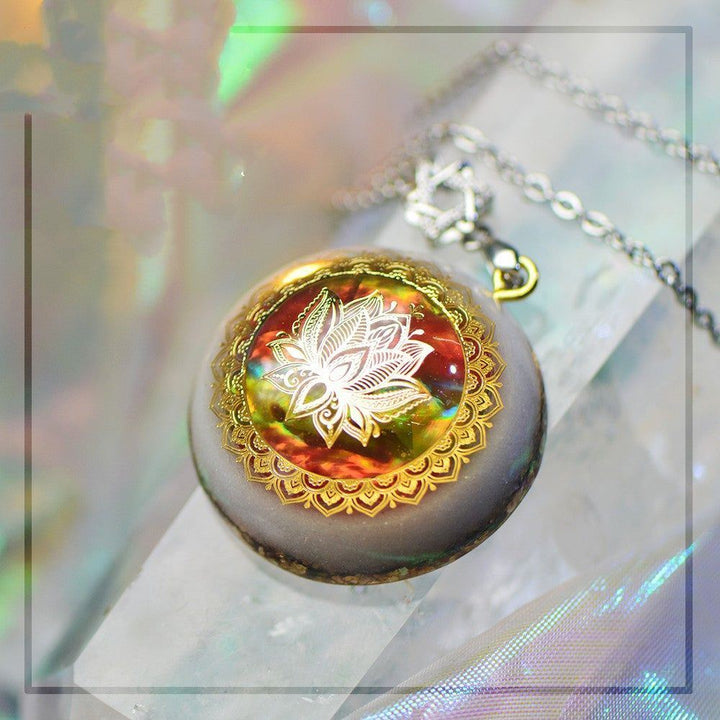 Original Lotus High Frequency White Crystal Necklace - Jointcorp
