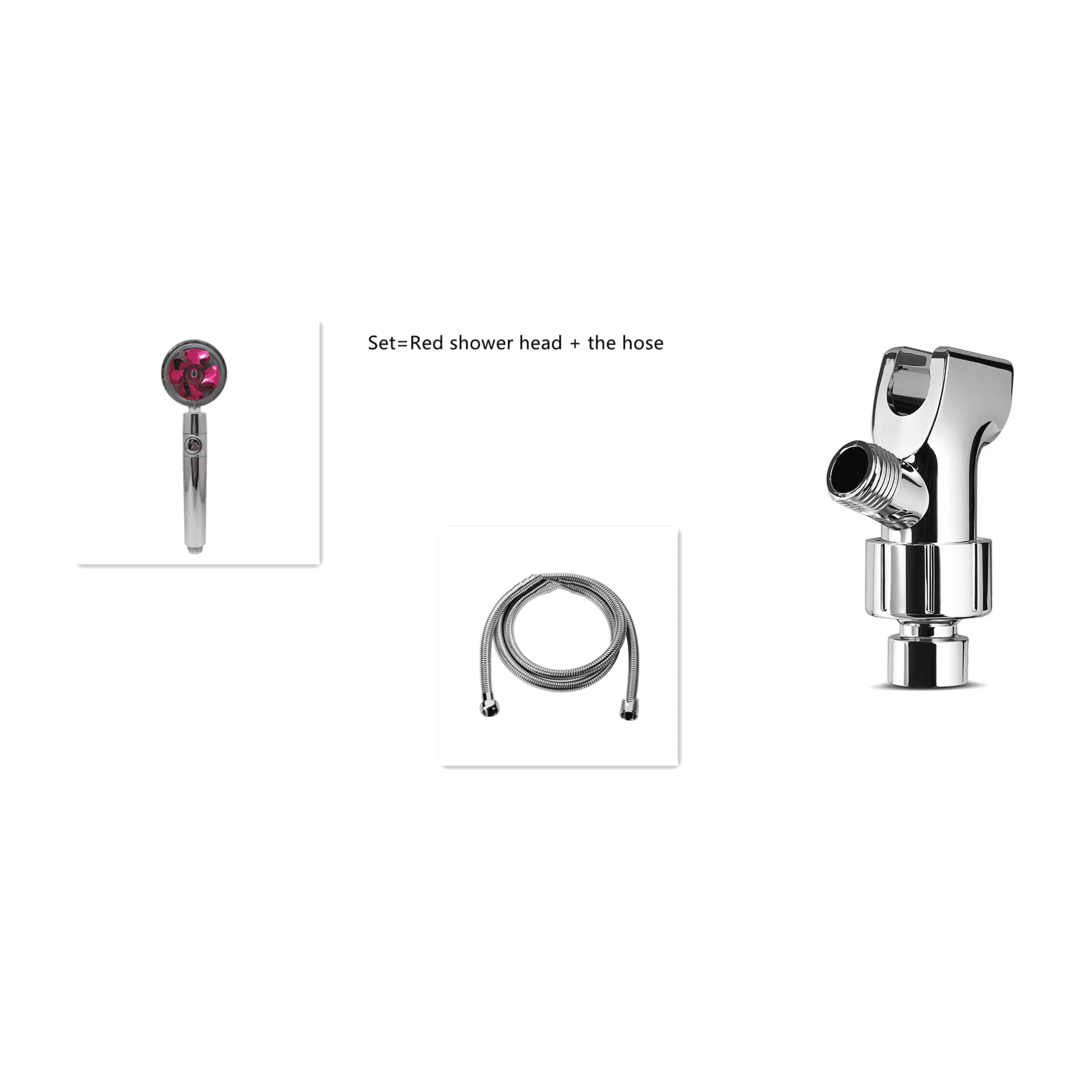Shower Head Water Saving Flow 360 Degrees Rotating With Small Fan ABS Rain High Pressure Spray Nozzle Bathroom Accessories