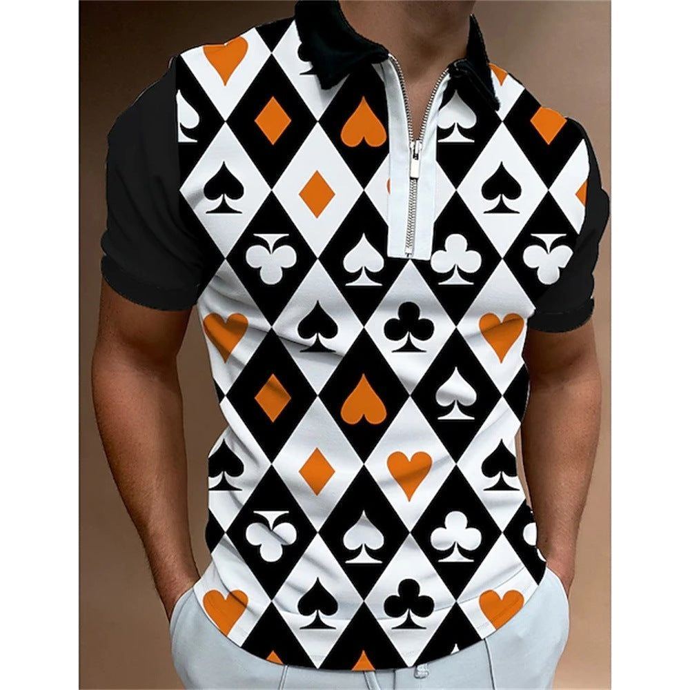 Men's 3D Printed Polo Shirt - Jointcorp