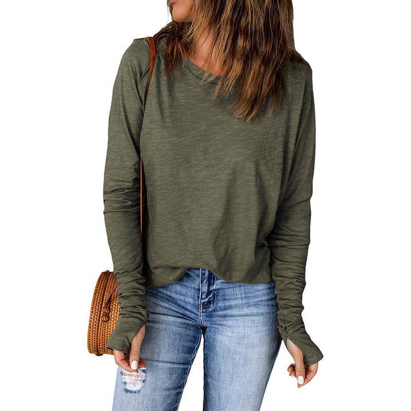 Shiying European And American Raglan Long Sleeve Women