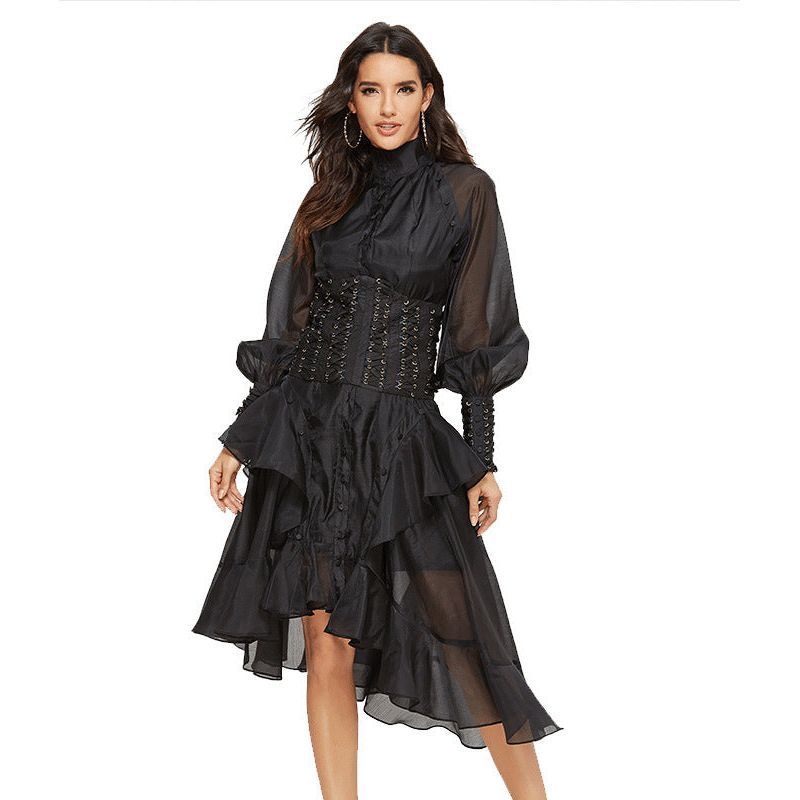 Women Flower Printed Party Dresses - Jointcorp