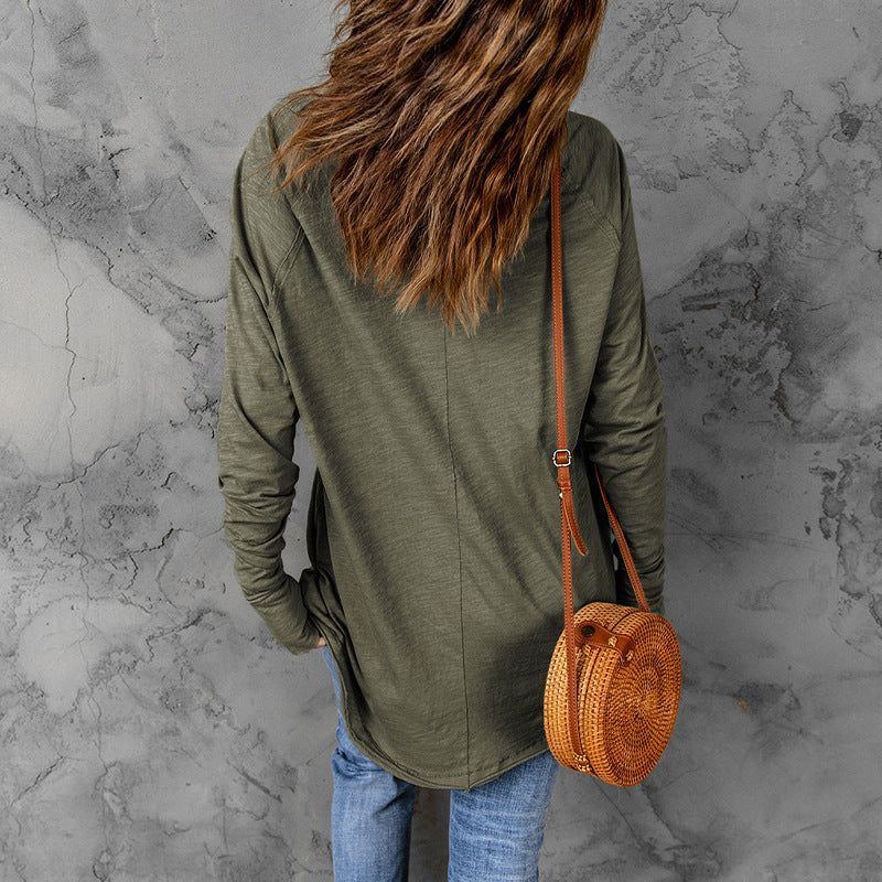 Shiying European And American Raglan Long Sleeve Women