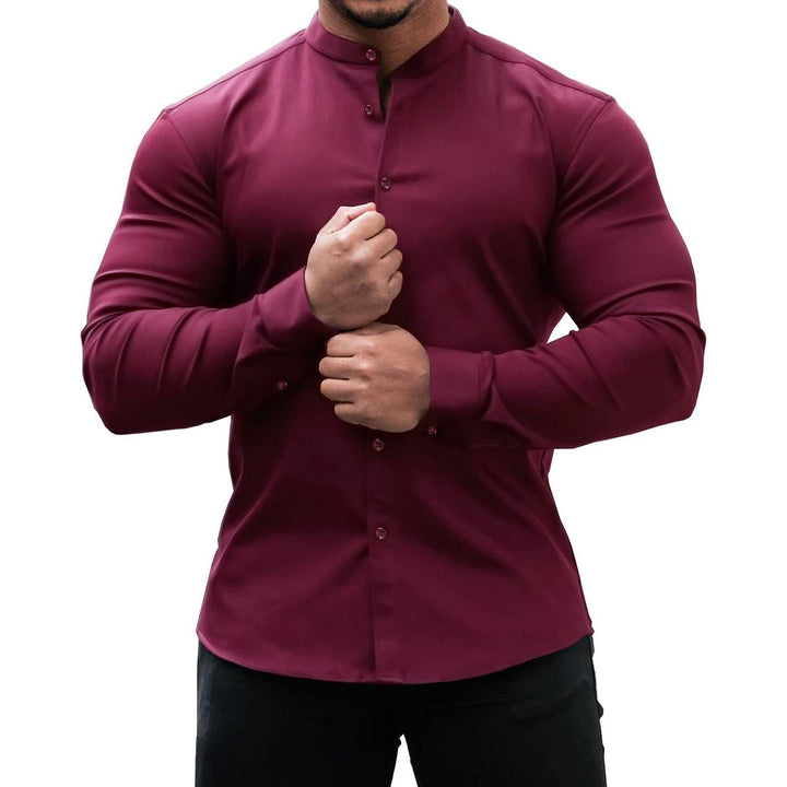 Men's Solid Color Sports Casual Shirt - Jointcorp