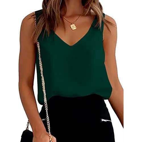 Women's Silk Spaghetti-strap Strap Vest Satin Non-slip Soft - Jointcorp