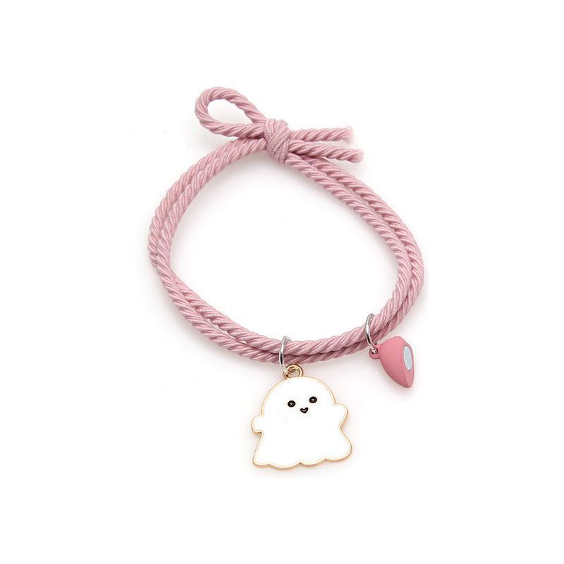 Ghost Head Rope Couple Suction Small Rubber Band Love Magnet Bracelet - Jointcorp