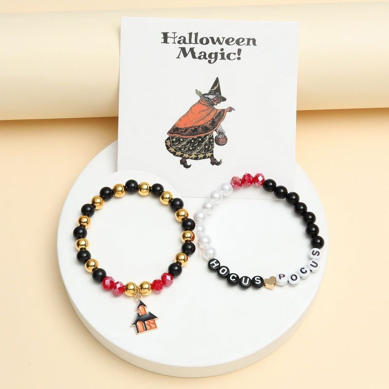 Men's And Women's Fashion Simple Halloween Festival Beaded Bracelet - Jointcorp