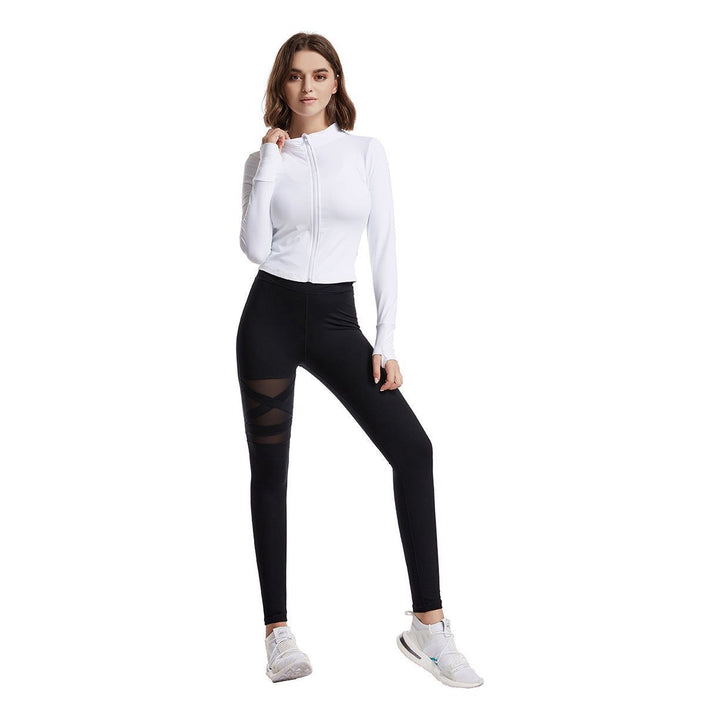 Gym Leggings Cross High Waist Yoga Pants - Jointcorp