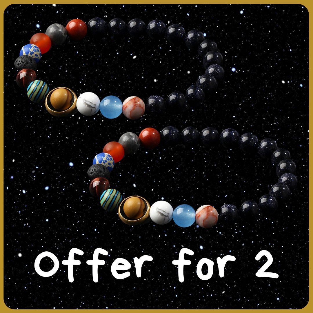 Universe Galaxy Galaxy Eight Planets Bracelet - Jointcorp