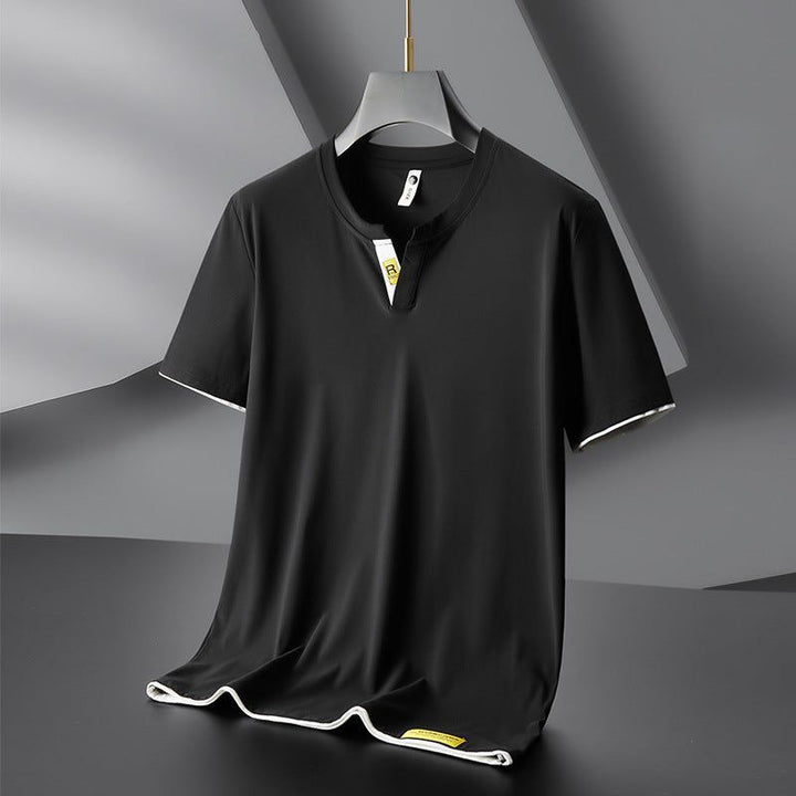 Trendy Fashion Men's V-neck Short Sleeve T-shirt - Jointcorp