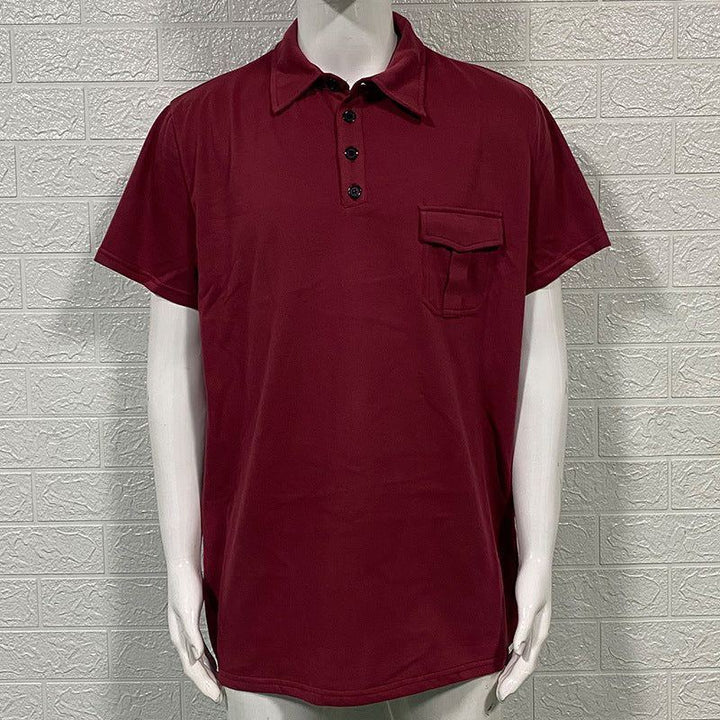 Men's Slim-fit Pocket Short-sleeved Sweater - Jointcorp