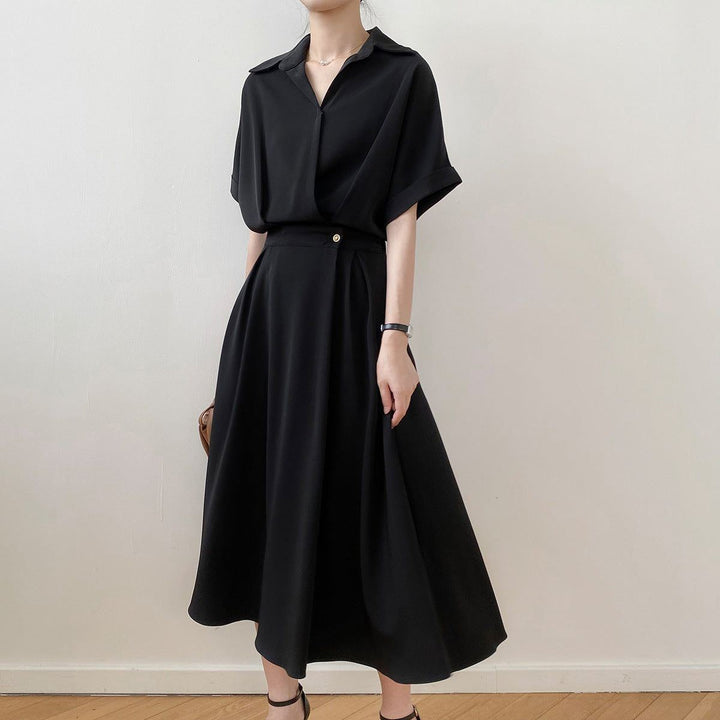 Shirt Dresses Women V-neck Female Temperament - Jointcorp