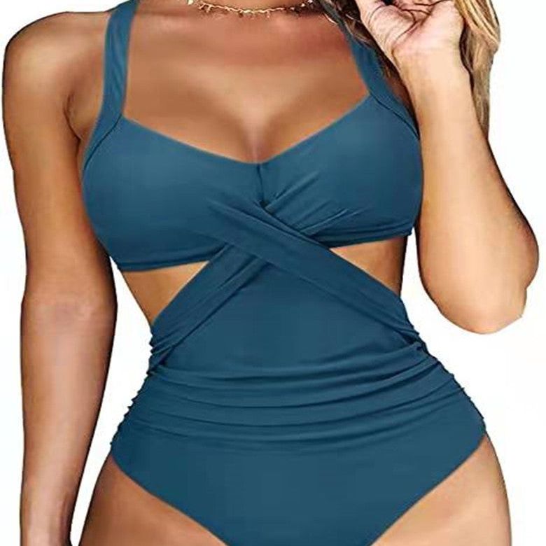 Multicolor Split Bikini Ladies Swimwear
