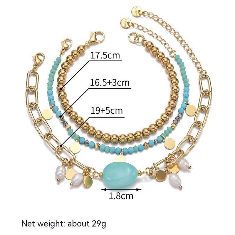 Multi-layer Twin Beaded Round Bracelet - Jointcorp