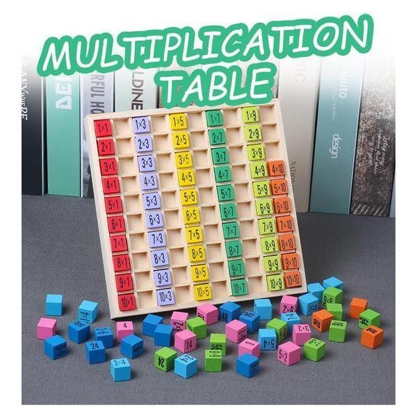 Wooden Montessori Multiplication Table