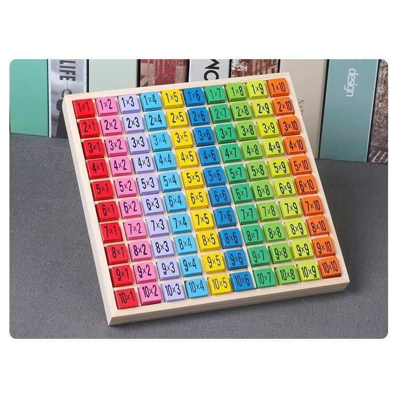 Wooden Montessori Multiplication Table