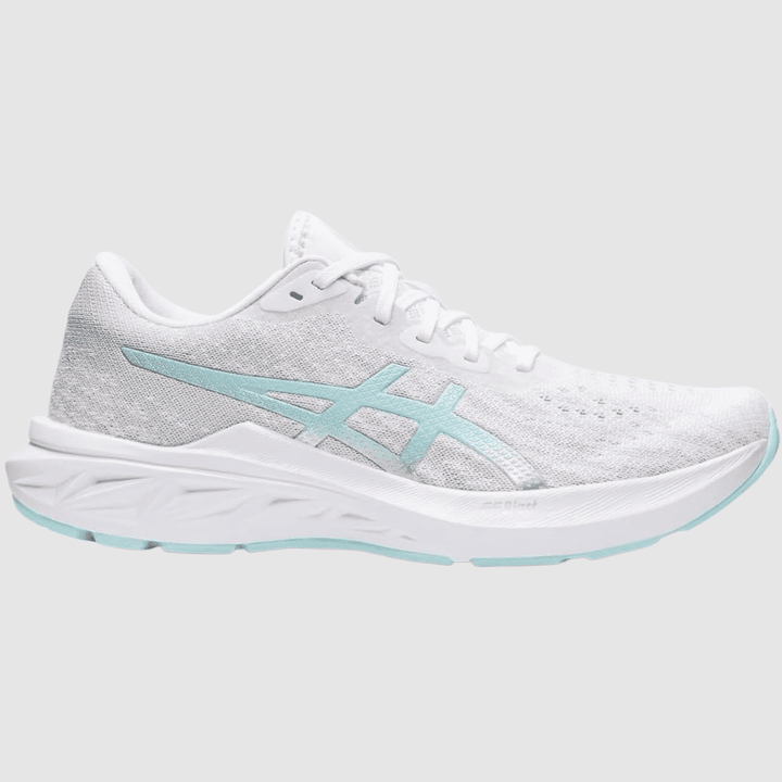 ASICS Women's DYNABLAST 2 Running Shoes, 11.5, White/Clear Blue